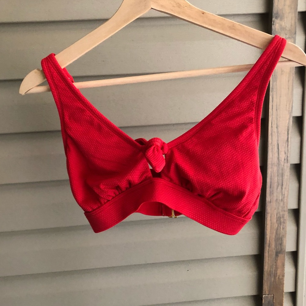 Red bikini top